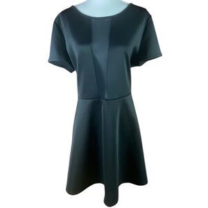 Red Dot Boutique Womens Black Mesh Chest Short Mini Dress 3X Plus